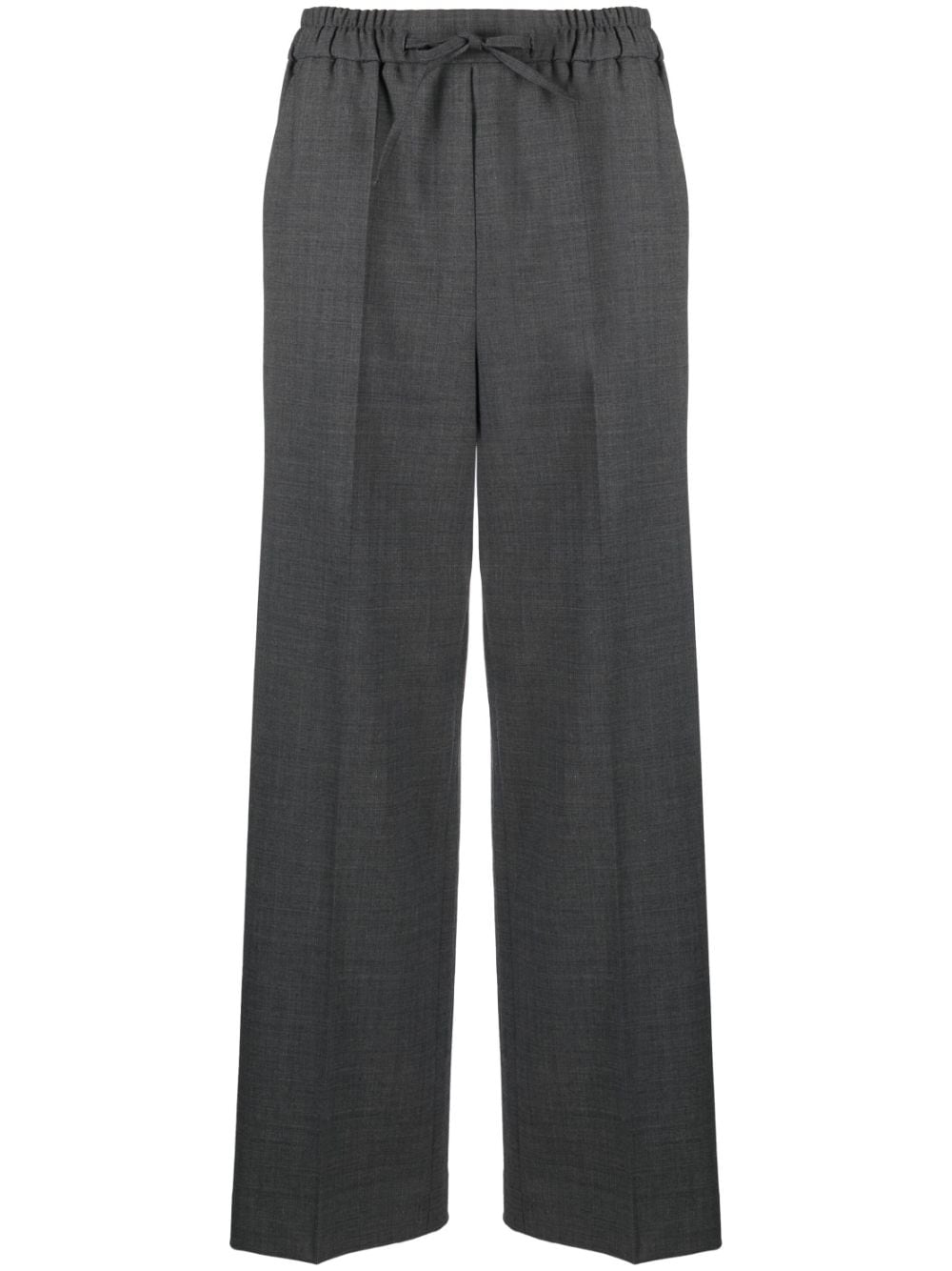 Sandro Tailored Drawstring Trousers In Grey