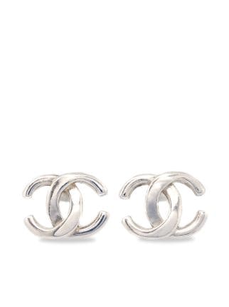 CHANEL Pre-Owned 1980s diamond-quilted CC clip-on Earrings - Farfetch