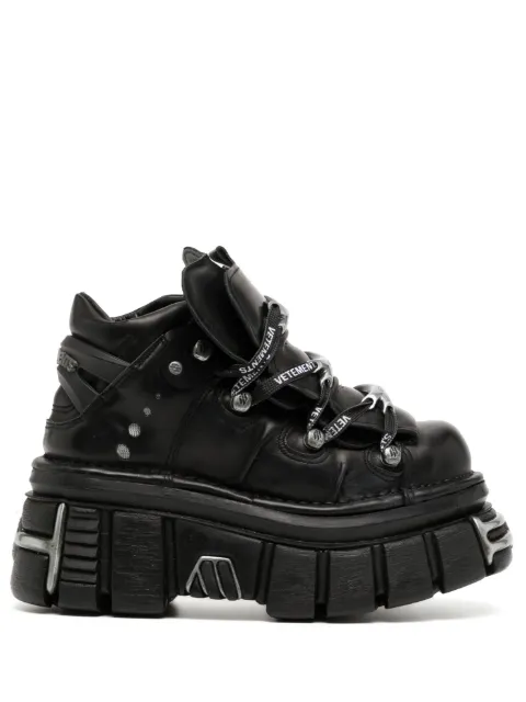 VETEMENTS x New Rock leather platform boots