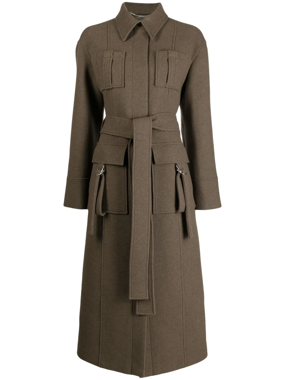 Blumarine Straight-point Collar In Braun