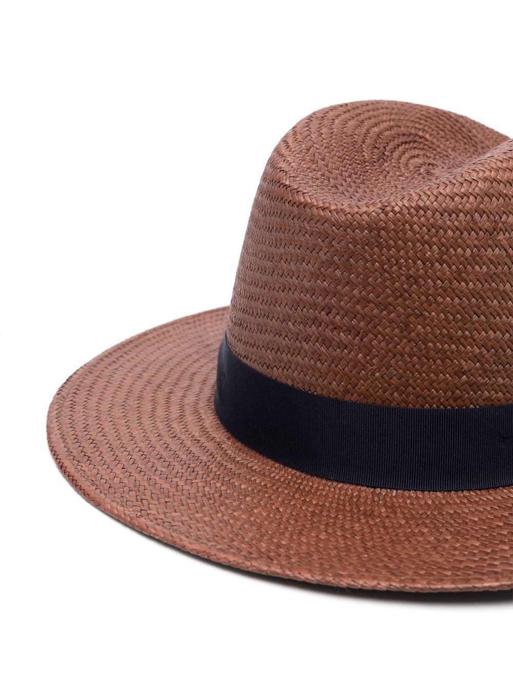 rag & bone interwoven ribbon-band Panama hat - Bruin