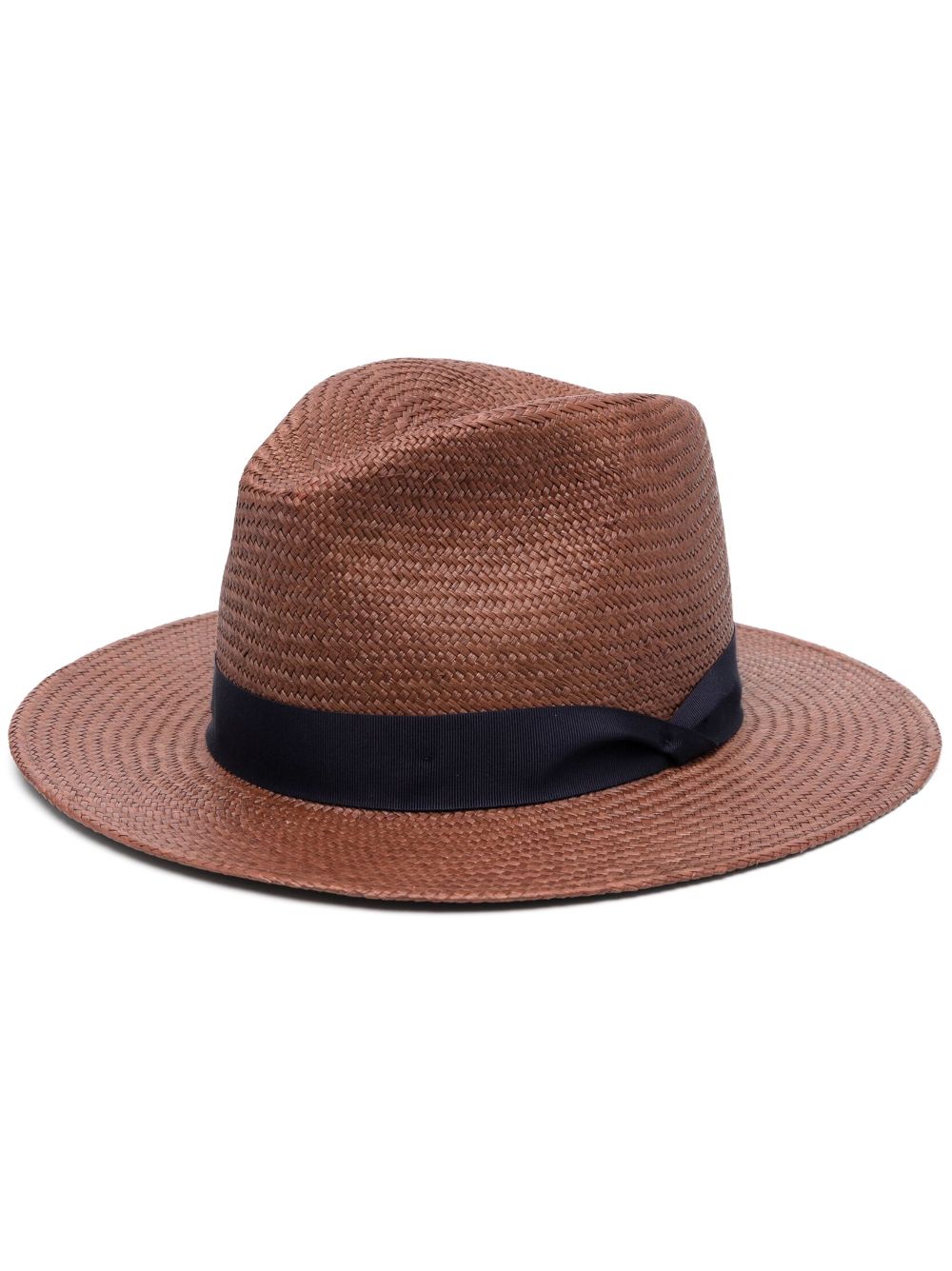 RAG & BONE INTERWOVEN RIBBON-BAND PANAMA HAT