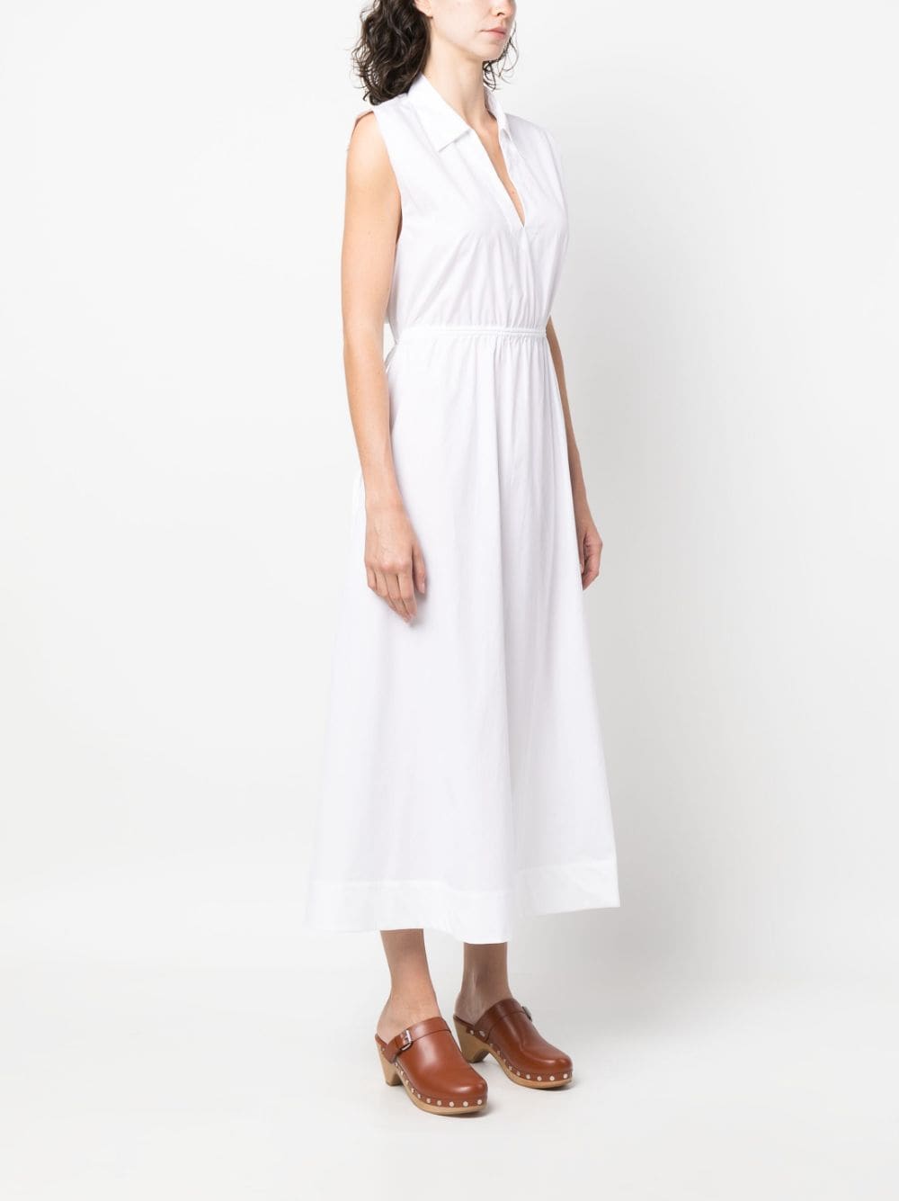 Shop Rag & Bone Soraya Cut-out Cotton Midi Dress In White