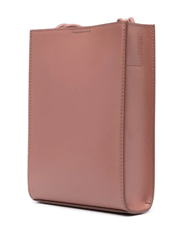 ショルダーバッグ JIL SANDER Skin Pink Leather Small Tangle Shoulder Bag Jil Sander Men's Skin Pink Calfskin Leather Small Tangle