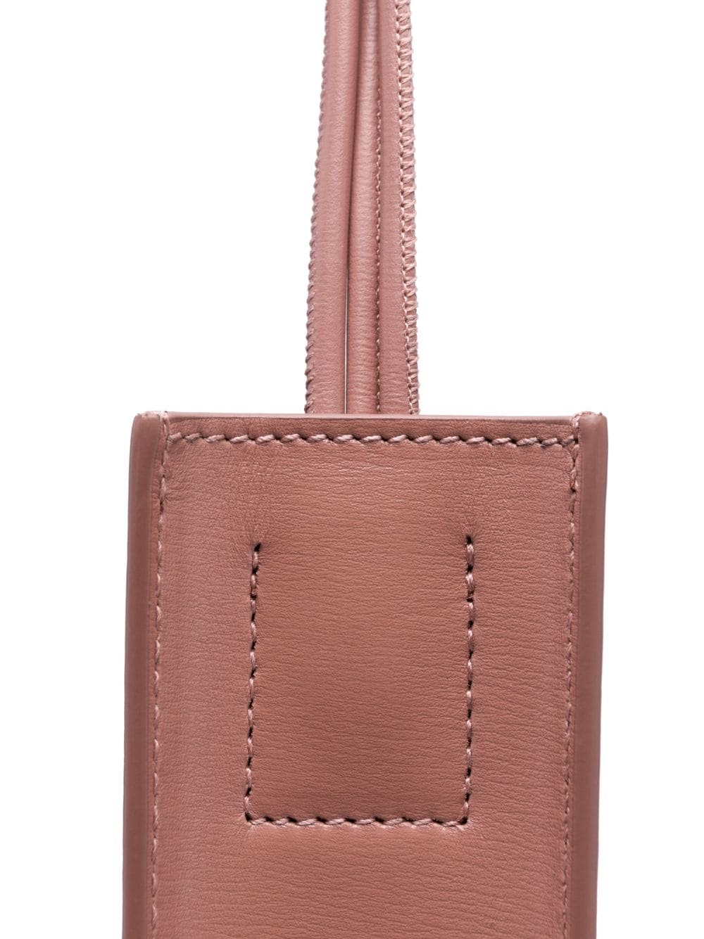 Shop Jil Sander Small Tangle Leather Crossbody Bag In Pink