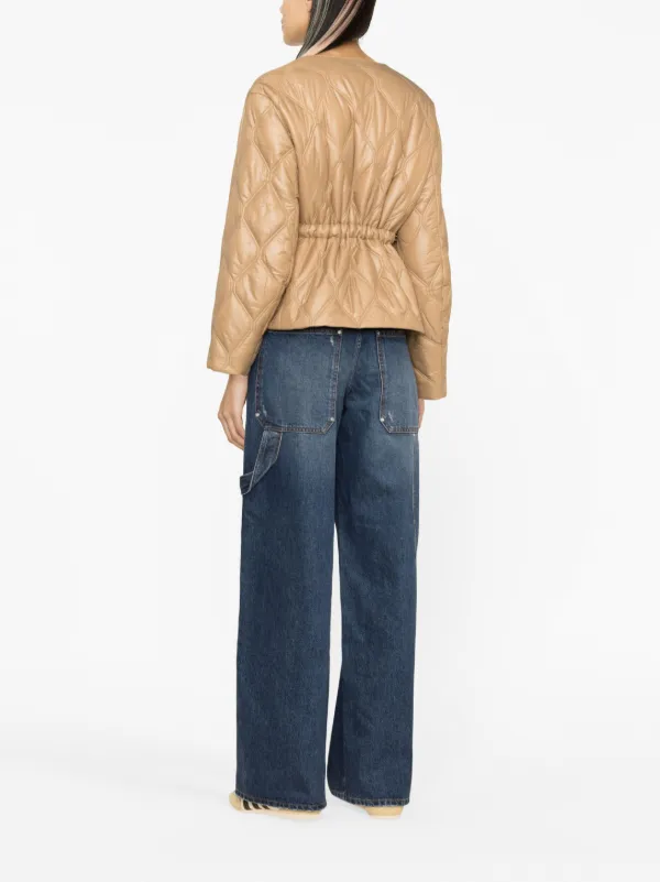 GANNI Quilted zip-up Jacket - Farfetch