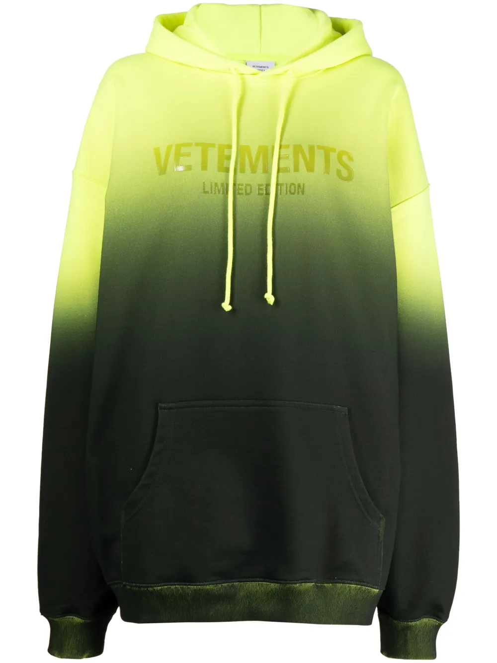 gradient-effect oversized hoodie