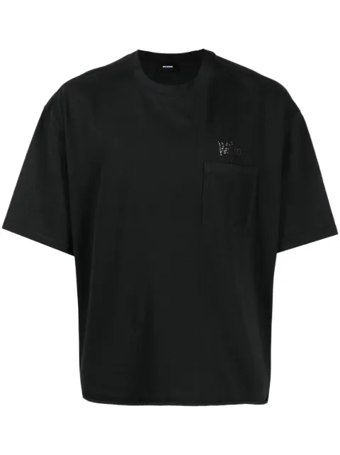 We11done appliqué-logo cotton T-shirt