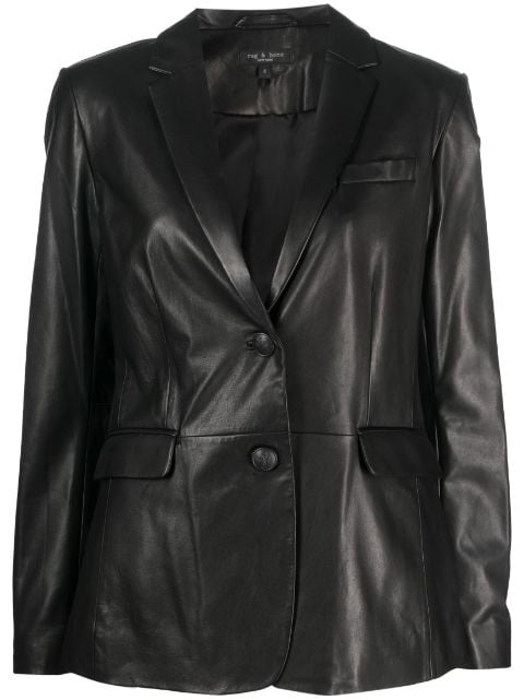 rag & bone Charles single-breasted leather blazer