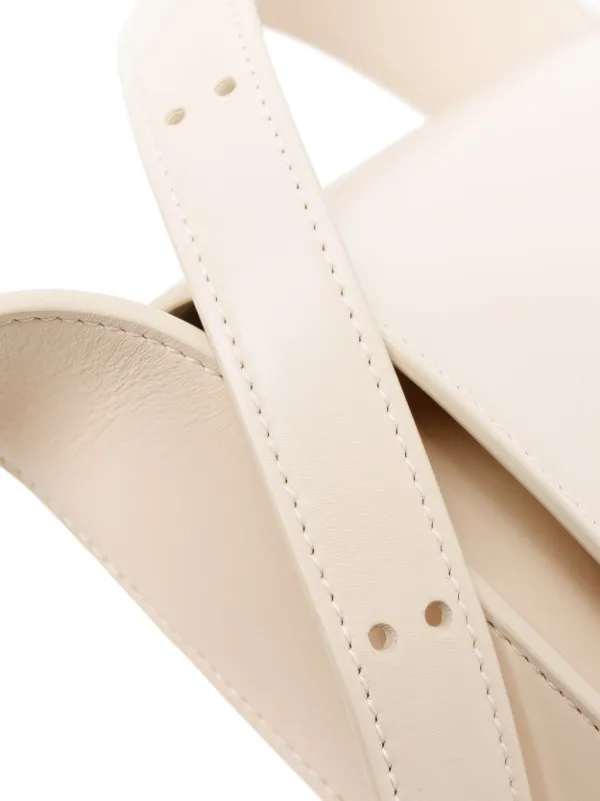 Jil Sander レザーショルダーバッグ | ニュートラル | FARFETCH JP
