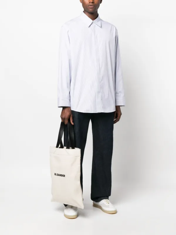 Jil Sander Large Logo Print Tote Bag | Neutrals | FARFETCH
