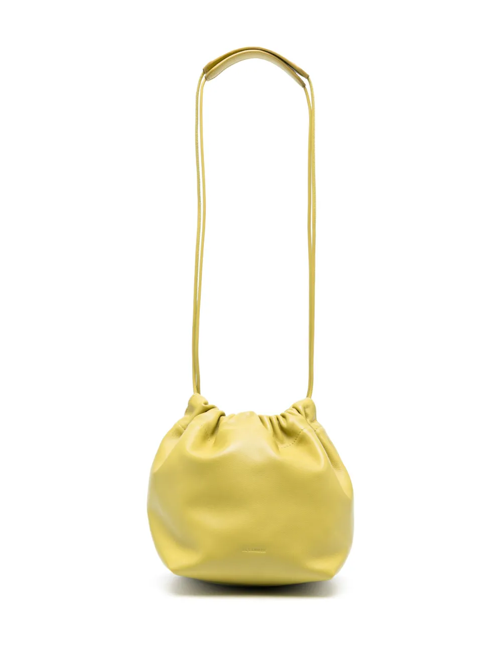 Jil Sander drawstring leather bucket bag