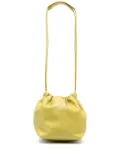 Jil Sander drawstring leather bucket bag - Green
