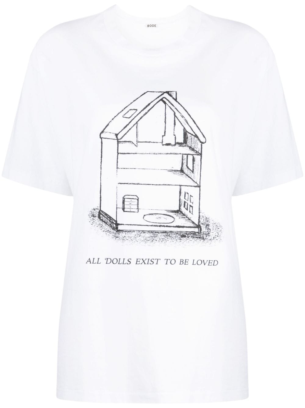 BODE T-shirt met print Wit