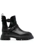 Stuart Weitzman buckle-fastening leather ankle boots - Black