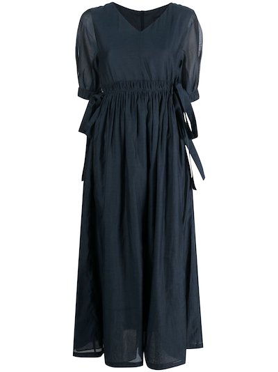 'S Max Mara Flavia voile maxi dress blue | MODES