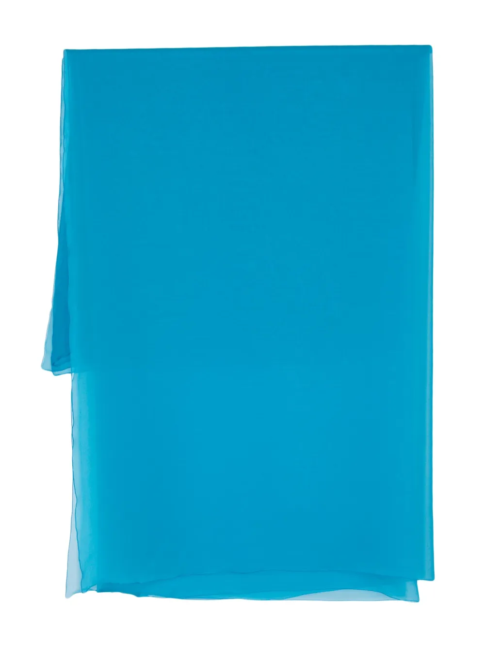 Alberta Ferretti Long Silk Scarf In Blue