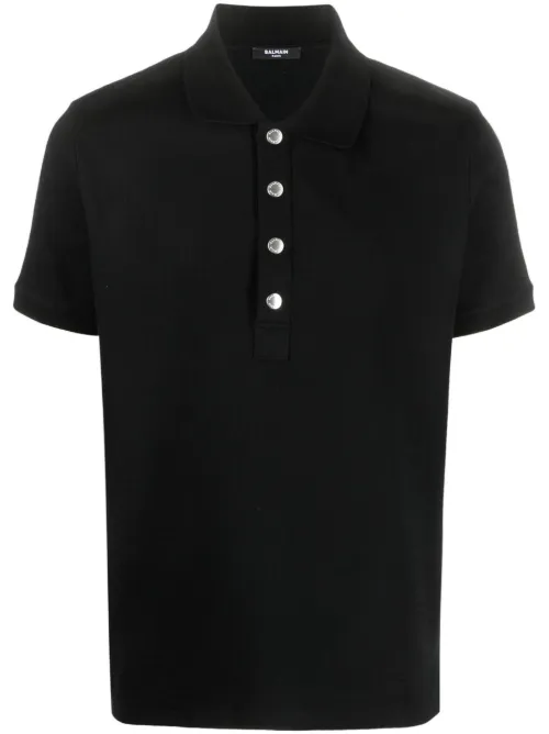 Polo à logo poitrine - Balmain - Modalova