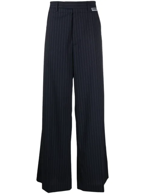 VETEMENTS - pinstripe wide-leg trousers