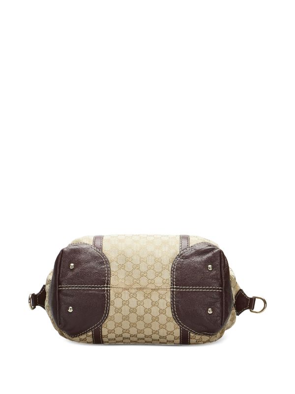 Gucci Pre-Owned Boston GG Canvas Horsebit Nail Bag - Farfetch