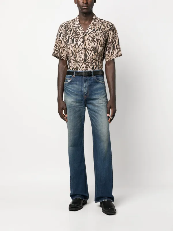 SAINT LAURENT ブーツカット　スキニー　デニム Saint Laurent ブーツカットジーンズ | ブルー | FARFETCH JP