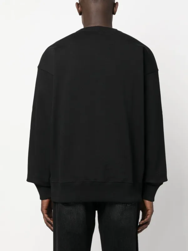Kenzo logo-print Cotton Sweatshirt | Black | FARFETCH