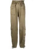 GANNI tapered cargo trousers - Green