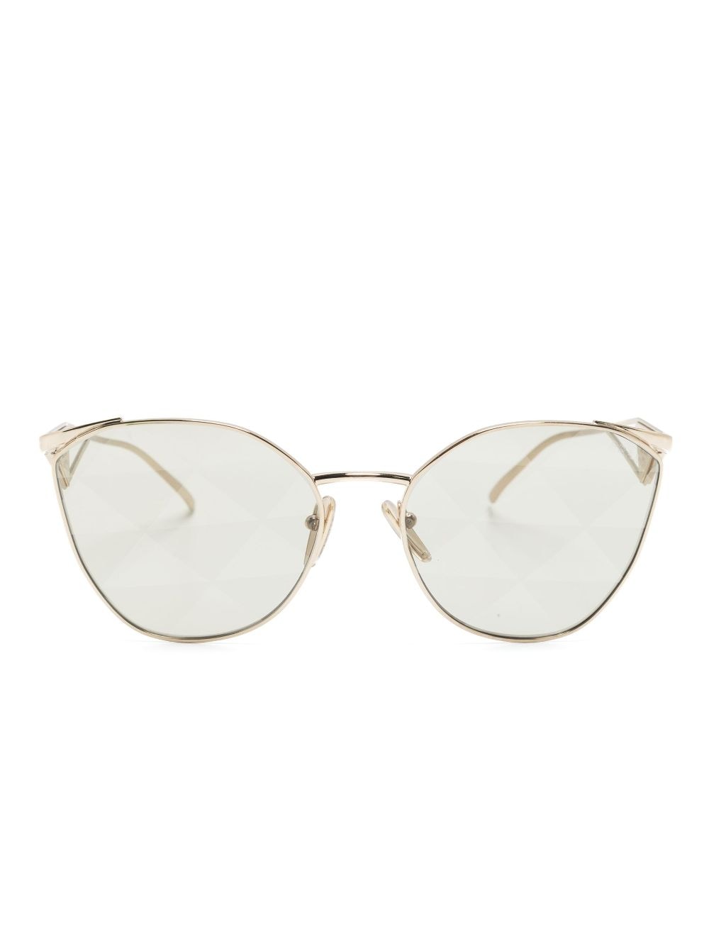 Prada Pr50zs Cat-eye Sunglasses In Gold