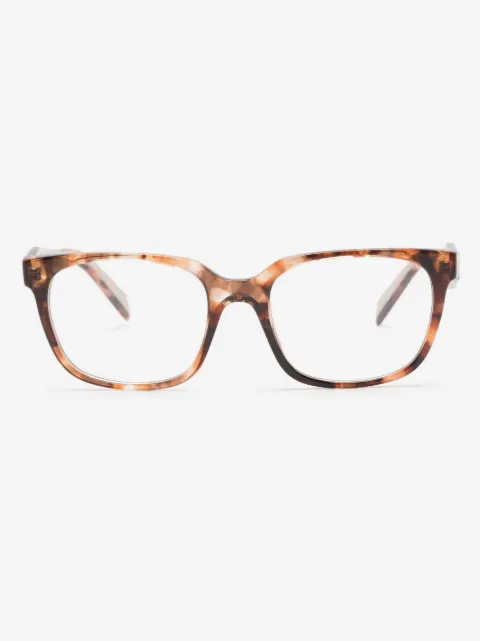 Prada Eyewear tortoiseshell-effect square-frame glasses
