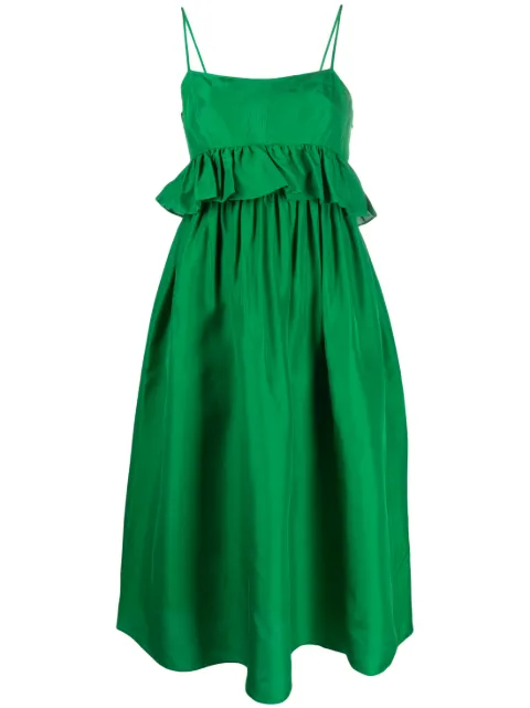 Ulla Johnson spaghetti-straps ruffle-detail dress