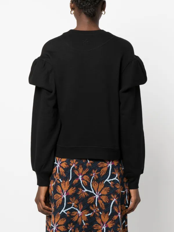 Ulla johnson 2025 puff sleeve sweatshirt