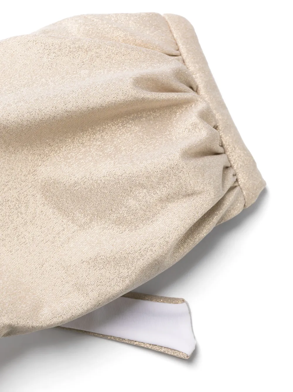 Fisico glitterdetail Bandeau Bikini Farfetch