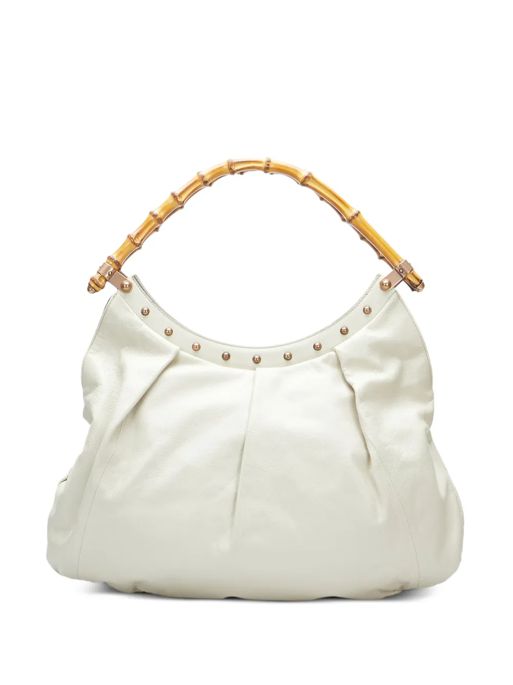 Gucci Pre-Owned Bamboo-handle tote bag - Wit