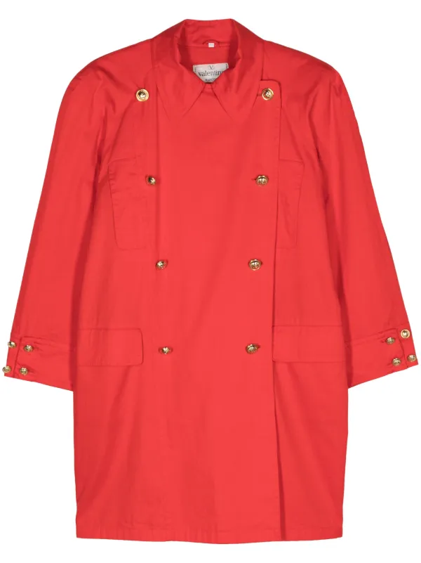 Valentino Garavani Pre-Owned 1980s Vロゴ トレンチコート