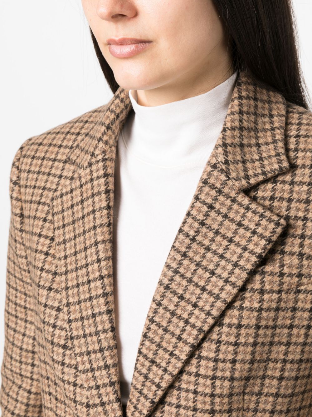 Claudie Pierlot Checked single breasted Blazer Farfetch