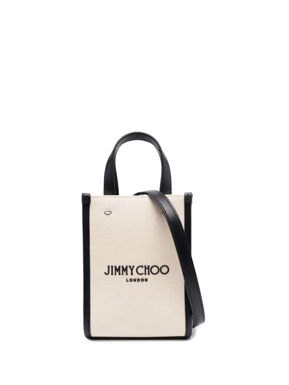 jimmy choo mini sac cabas n/s - tons neutres