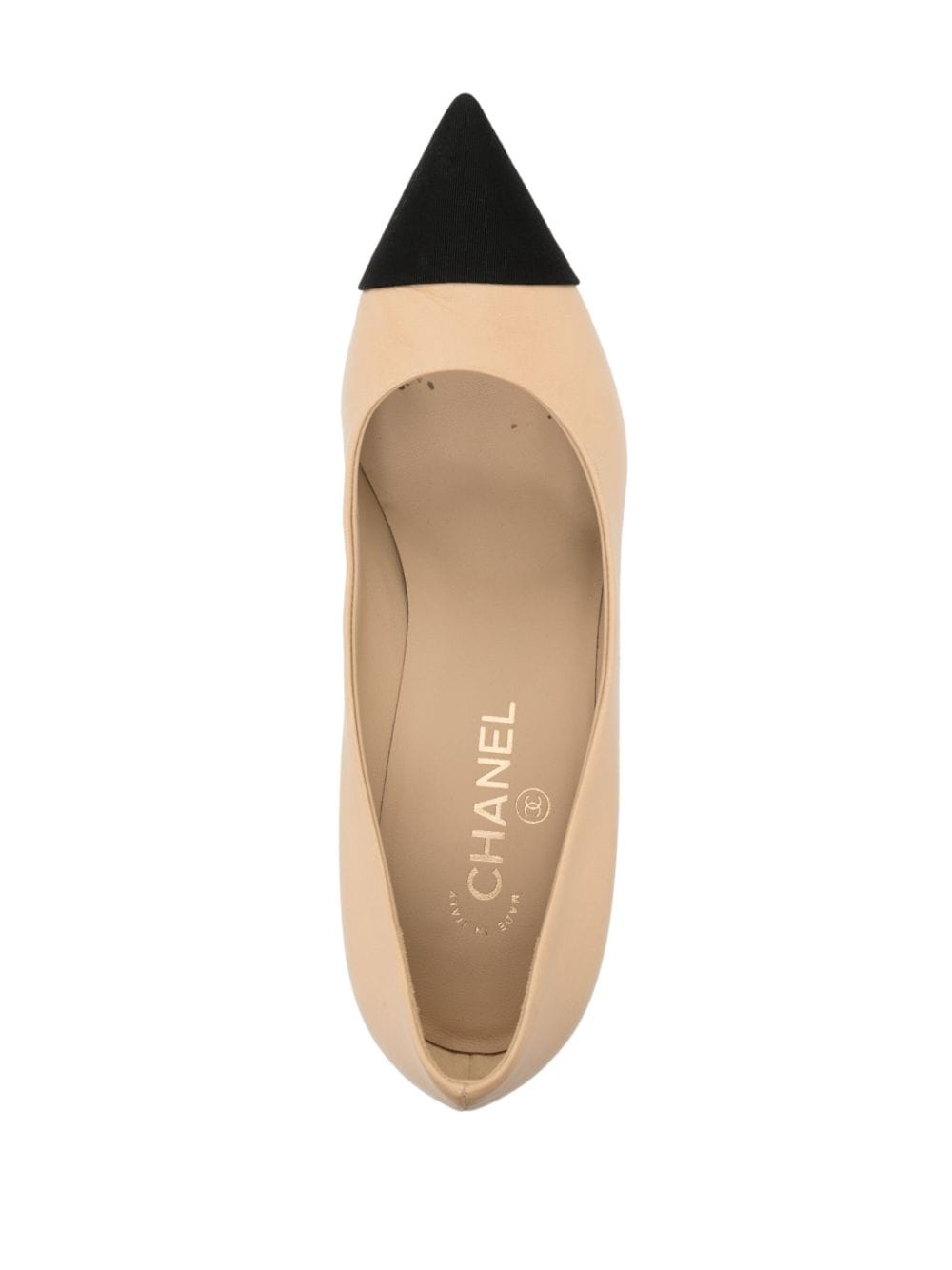 Chanel 2020 Pearl Embellished Heel Pumps