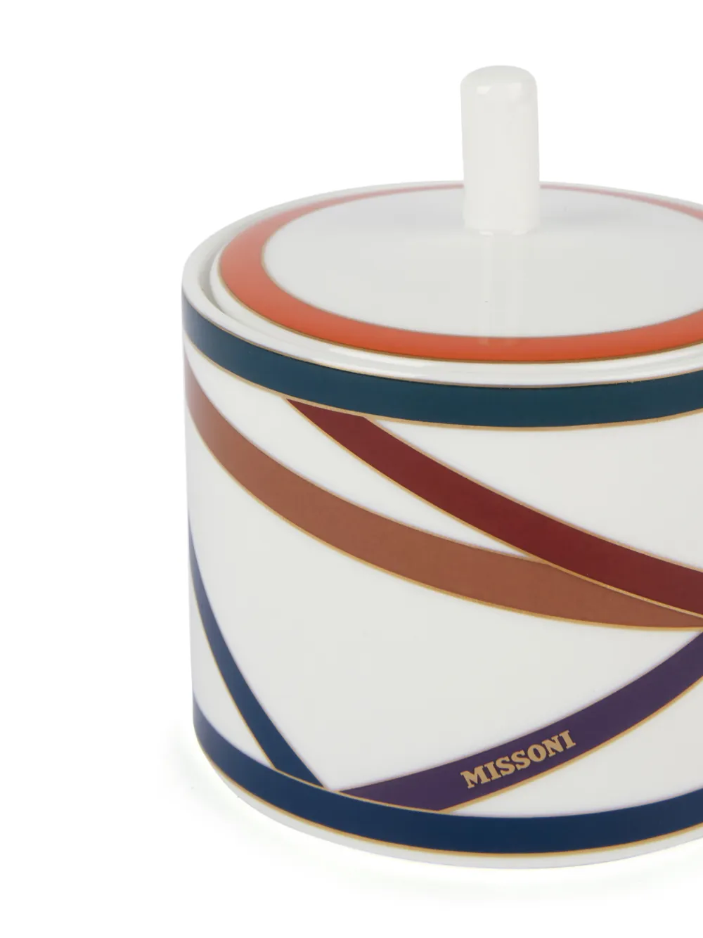 Shop Missoni Nastri Graphic-print Sugar Pot In 100