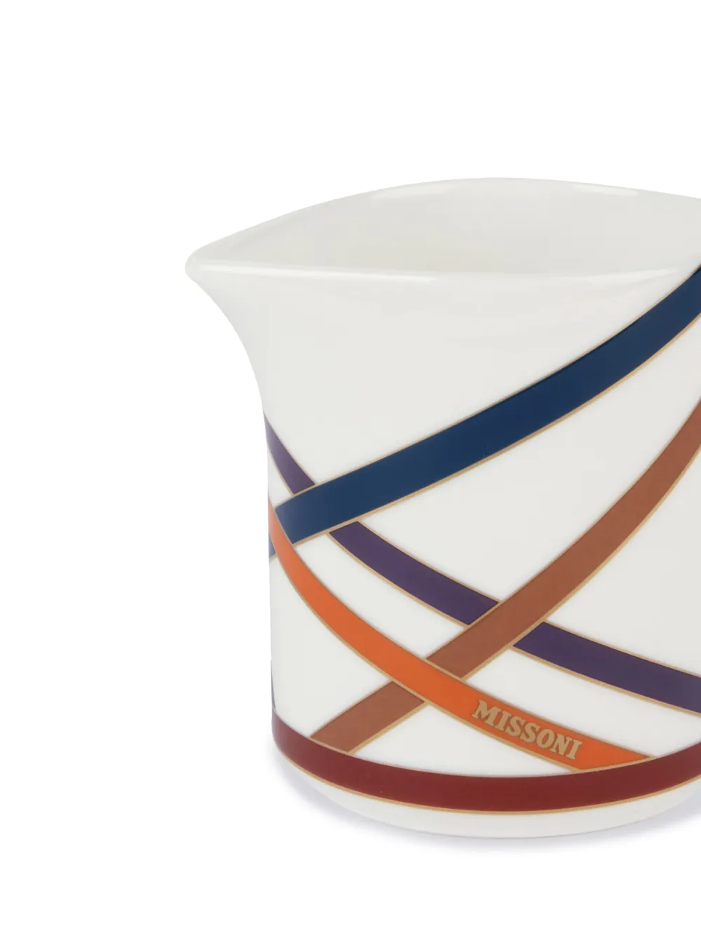 Shop Missoni Nastri Geometric-print Creamer In 100