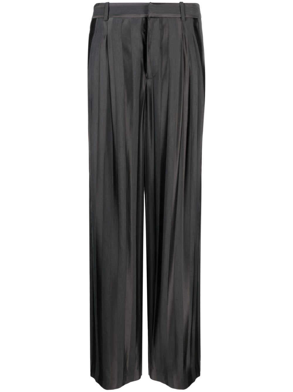 Image 1 of Loulou Studio stripe-print wide-leg trousers