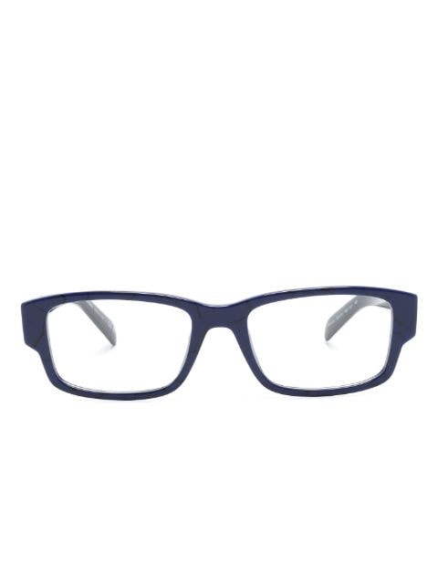 Prada Eyewear - enamel-logo square-frame glasses