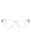 Prada Eyewear transparent cat-eye glasses - Pink