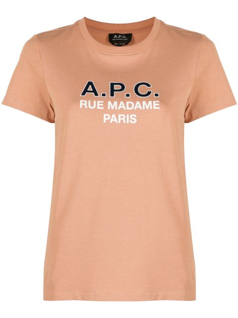 A.P.C. Madame logo-print cotton T-shirt Women