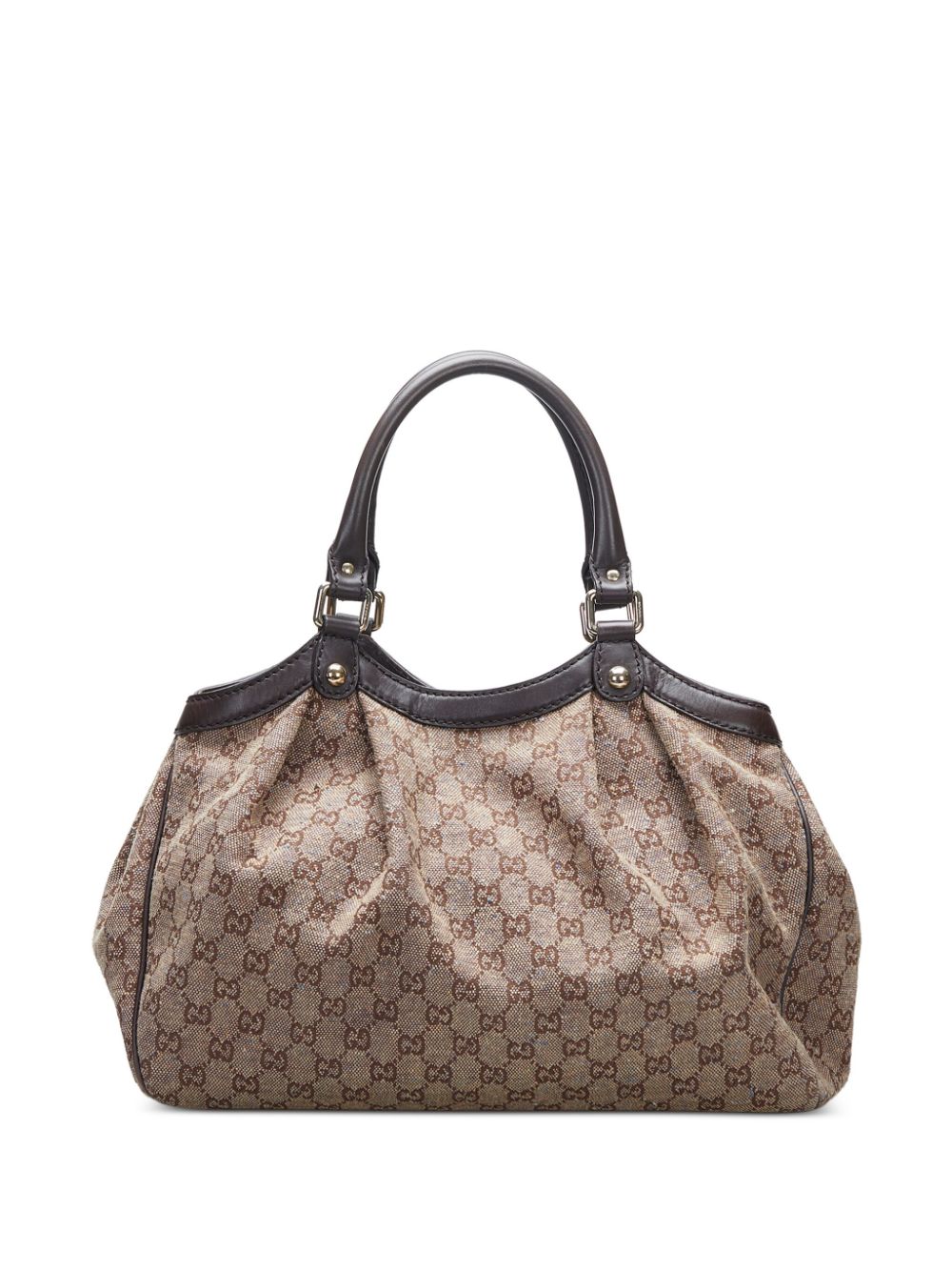 Gucci Pre-Owned Classic GG Canvas Sukey handbag - Bruin