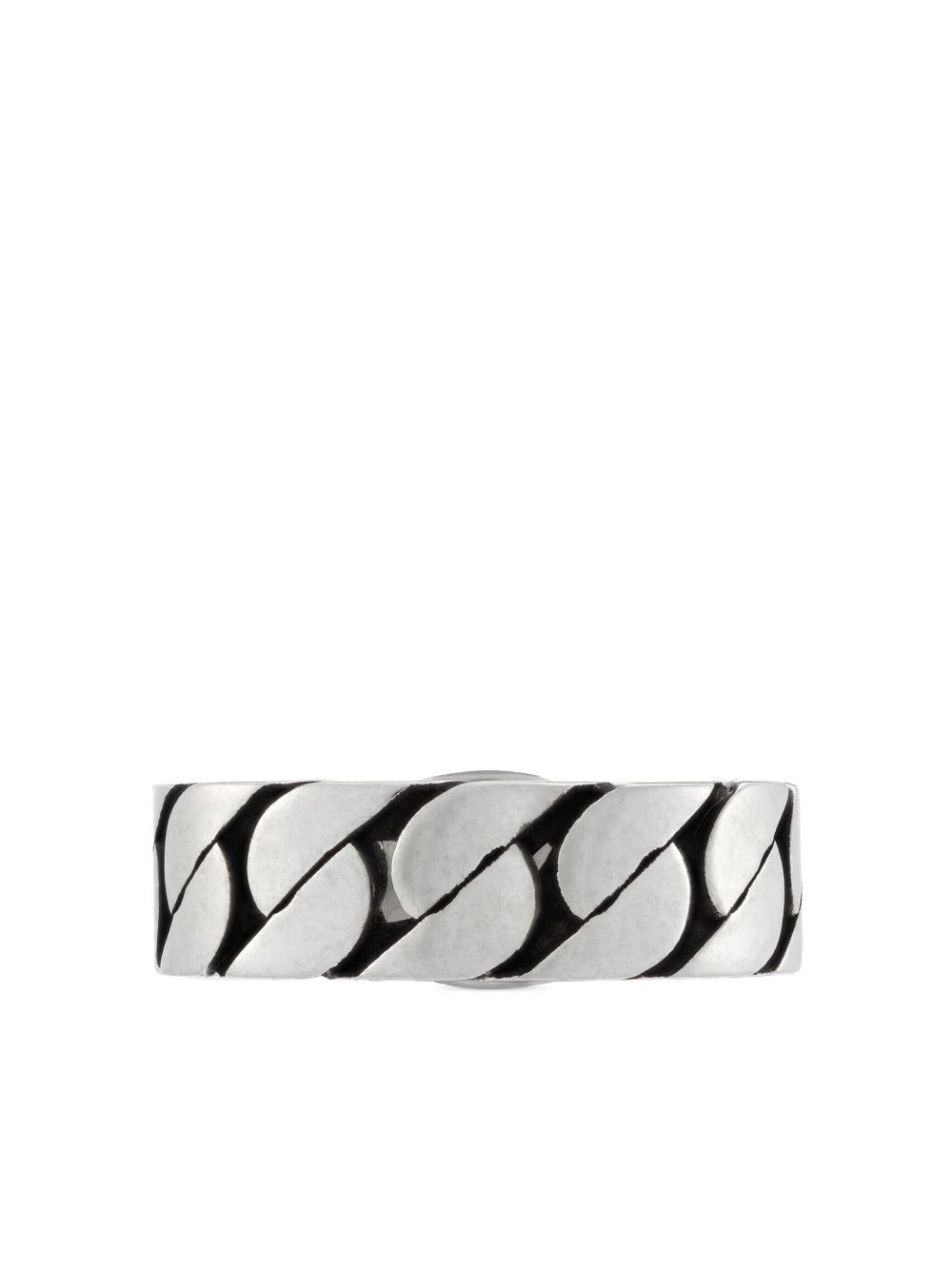 Gucci Interlocking G enamel ring - Zilver