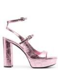 Givenchy Voyou 120mm platform leather sandals - Pink