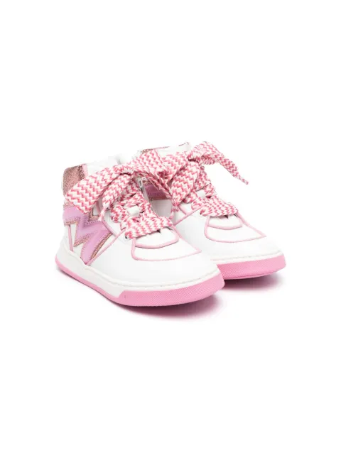 Monnalisa faux-leather high-top sneakers
