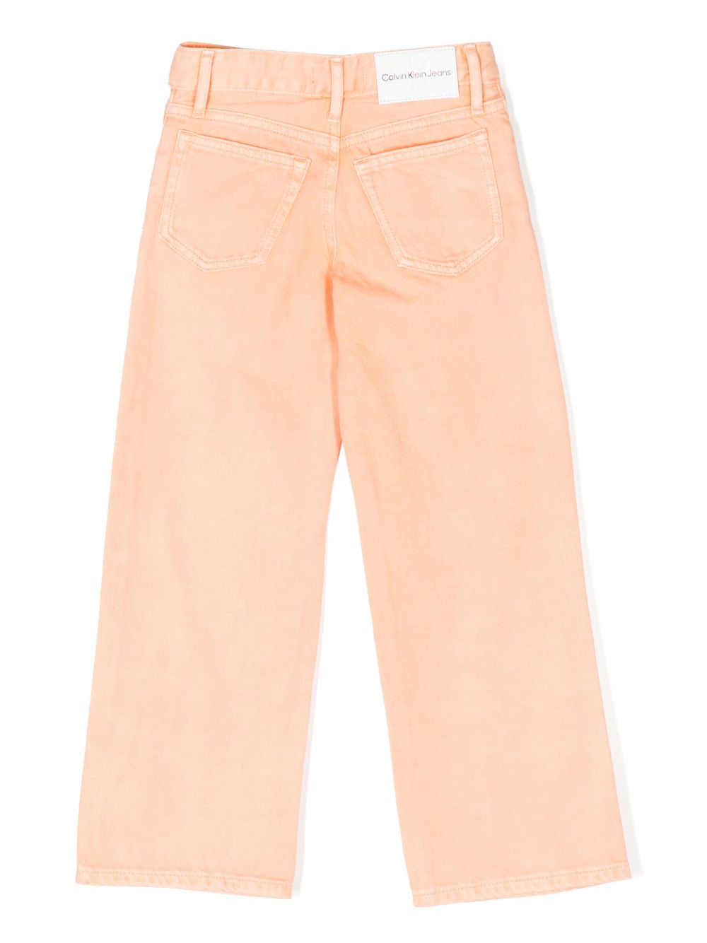 Shop Calvin Klein Straight-leg Trousers In Orange