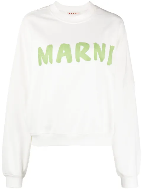 Marni sudadera con logo estampado