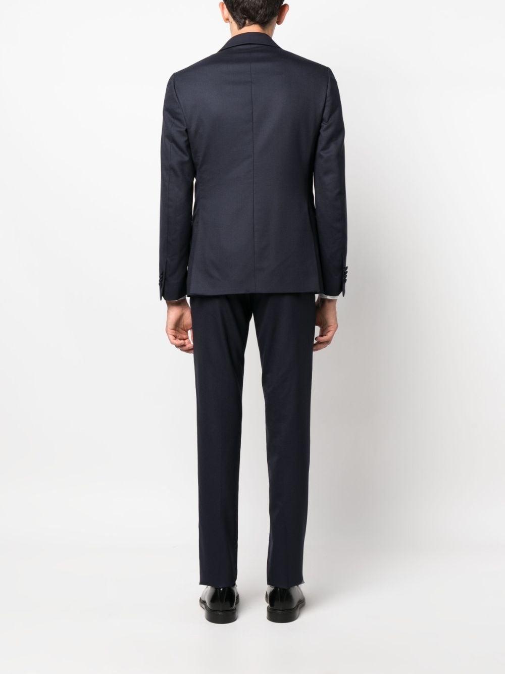 Shop Lardini Single-breasted Tailored Suit In Blue